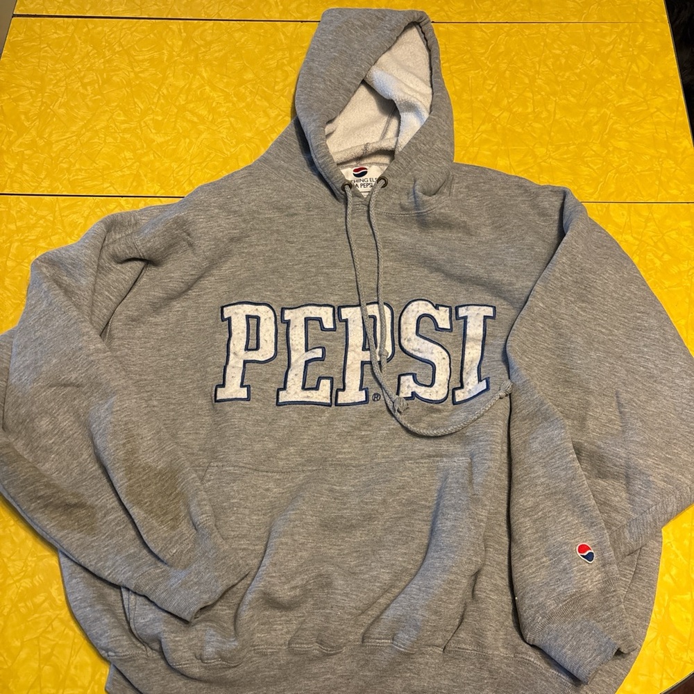 Pepsi Gray Hoodie with Logo